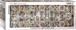 Eurographics 1000 Pieces* - Sistine Chapel By Michelangelo - 1000 Piece Panoramic Jigsaw Puzzle