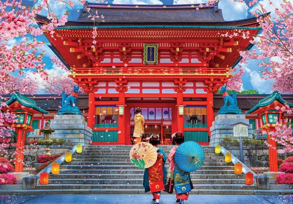 Eurographics 1000 Pieces* - Spring Sakura - Lars Stewart - 1000 Piece Jigsaw Puzzle
