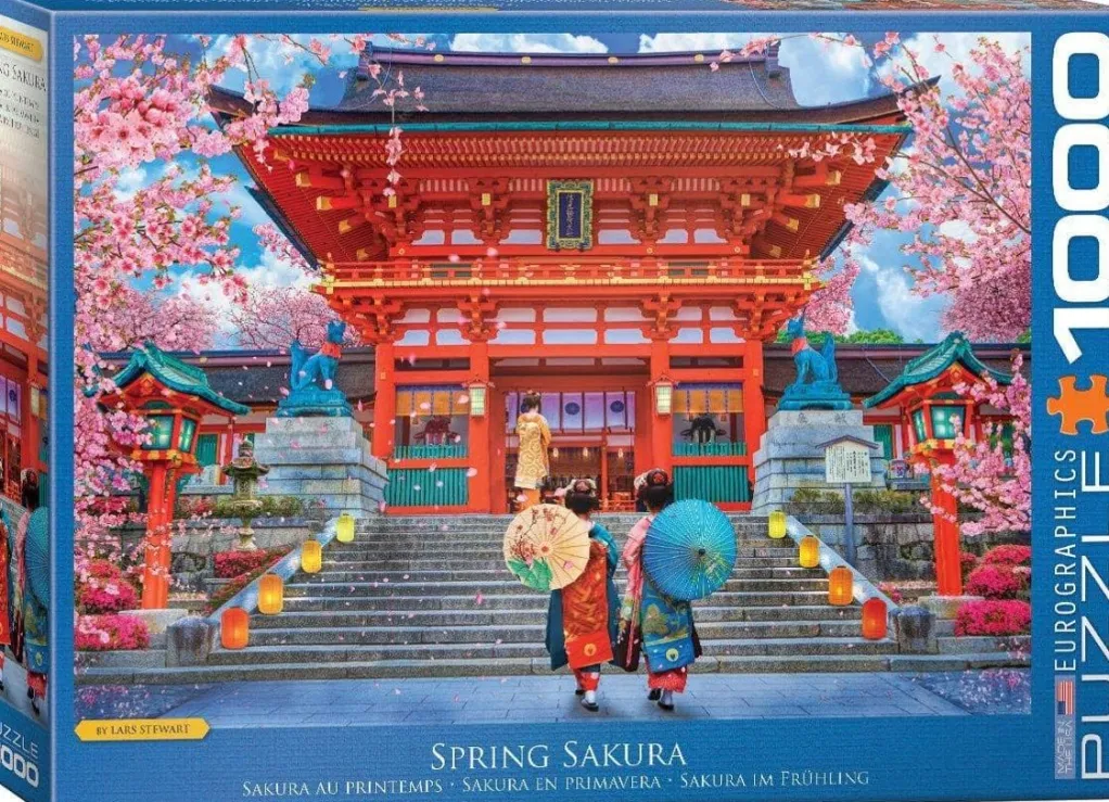 Eurographics 1000 Pieces* - Spring Sakura - Lars Stewart - 1000 Piece Jigsaw Puzzle