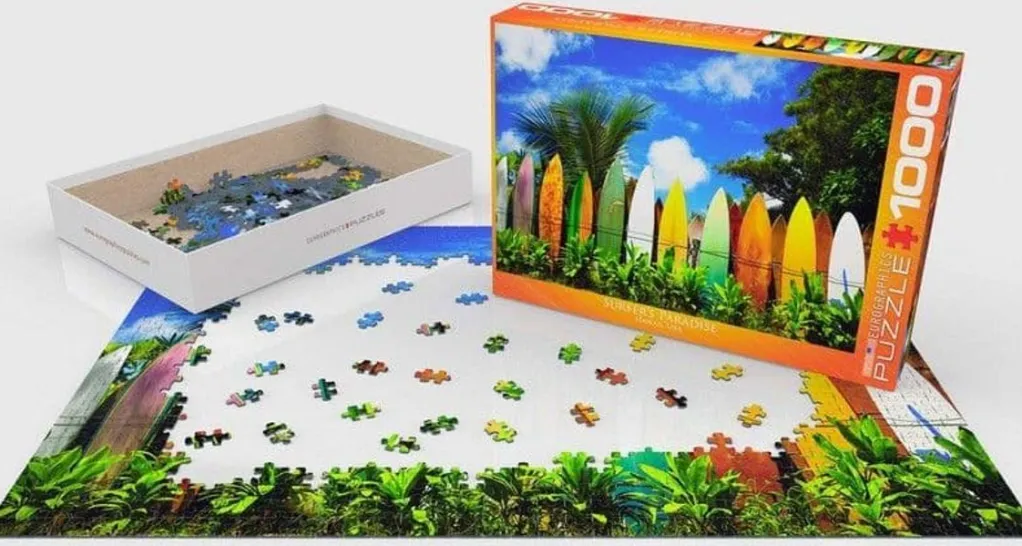 Eurographics 1000 Pieces* - Surfers Paradise Hawaii - 1000 Piece Jigsaw Puzzle