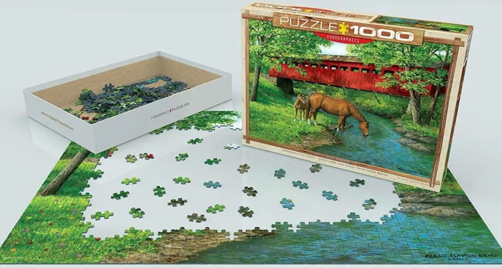 Eurographics 1000 Pieces* - Sweet Water Bridge - 1000 Piece Jigsaw Puzzle