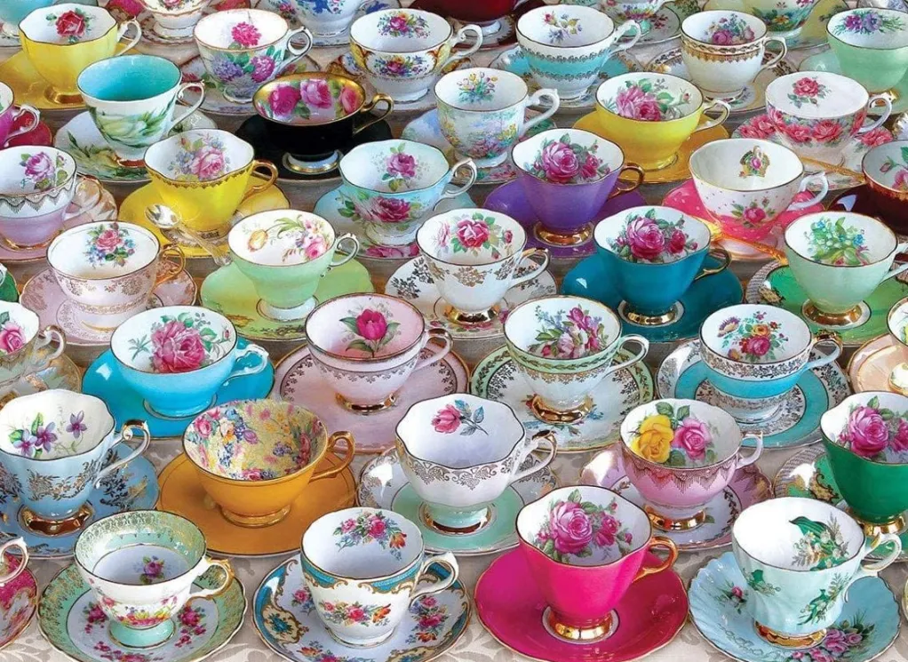 Eurographics 1000 Pieces* - Tea Cup Collection - 1000 Piece Jigsaw Puzzle