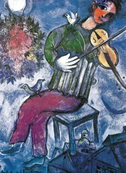 Eurographics 1000 Pieces* - The Blue Violinist Marc Chagall - 1000 Piece Jigsaw Puzzle