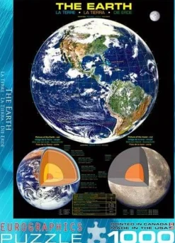 Eurographics 1000 Pieces* - The Earth - 1000 Piece Jigsaw Puzzle