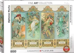 Eurographics 1000 Pieces* - The Four Seasons Alphonse Mucha - 1000 Piece Jigsaw Puzzle