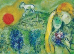 Eurographics 1000 Pieces* - The Lovers Of Vence - Marc Chagall 1000 Piece Jigsaw Puzzle