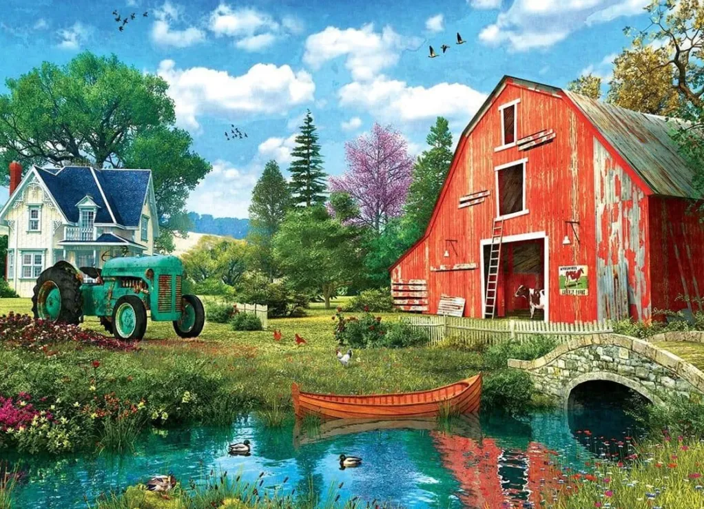 Eurographics 1000 Pieces* - The Red Barn - 1000 Piece Jigsaw Puzzle