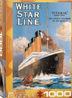 Eurographics 1000 Pieces* - Titanic White Star Line - 1000 Piece Jigsaw Puzzle
