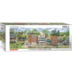 Eurographics 1000 Pieces* - Train Station By Bob Fair - 1000 Piece Panoramic Jigsaw Puzzle