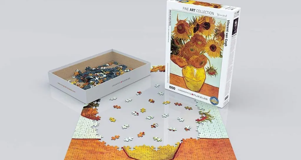 Eurographics 1000 Pieces* - Van Gogh - Twelve Sunflowers - 1000 Piece Jigsaw Puzzle