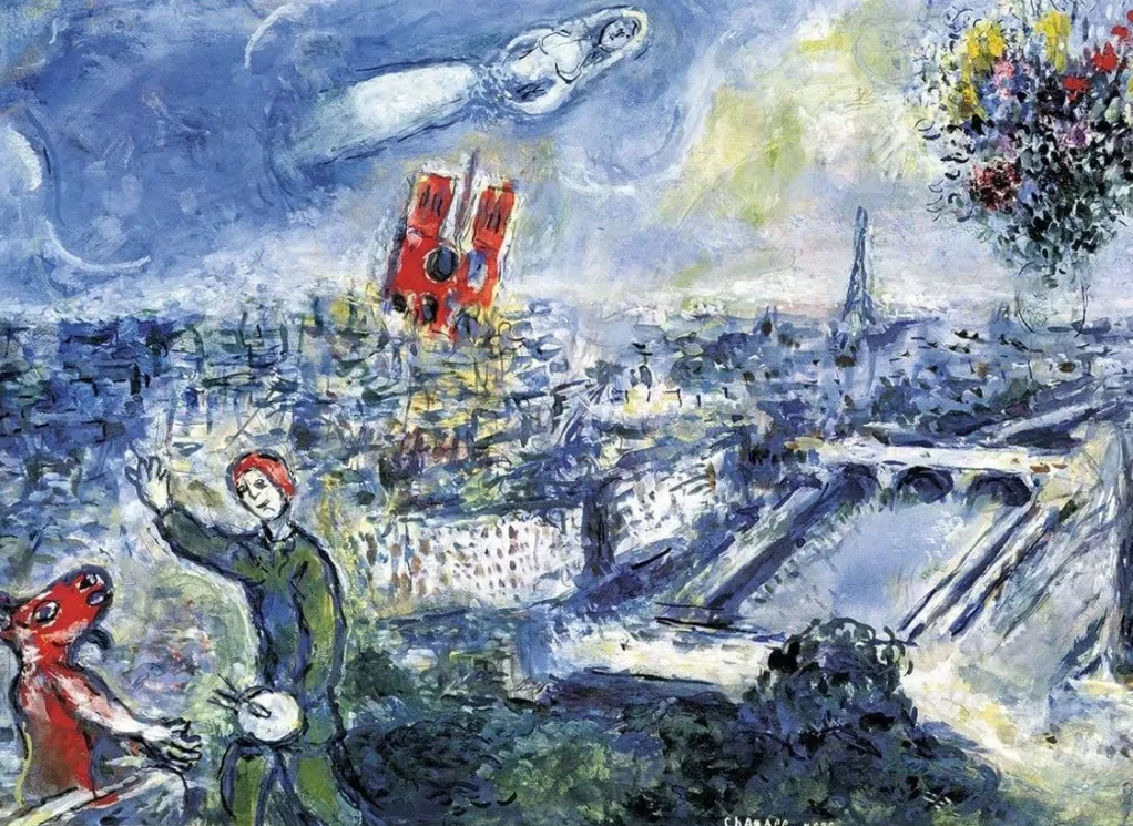 Eurographics 1000 Pieces* - View Of Paris - Marc Chagall - 1000 Piece Jigsaw Puzzle