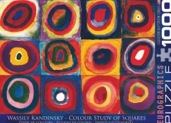 Eurographics 1000 Pieces* - Wassily Kandinsky - Color Study Of Squares - 1000 Piece Jigsaw Puzzle