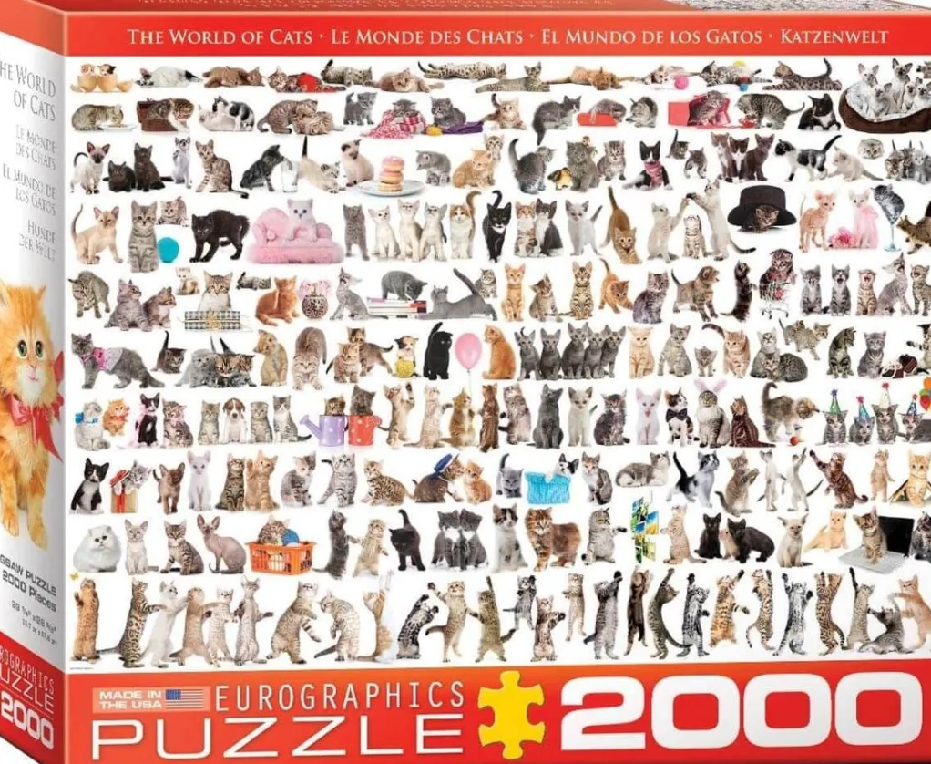 Eurographics 1000 Pieces* - World Of Cats - 2000 Piece Jigsaw Puzzle