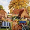 Jumbo 1000 Pieces*Falcon De Luxe - Autumn On The Farm - 1000 Piece Jigsaw Puzzle
