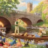 Jumbo 1000 Pieces*Falcon De Luxe - Boating On The River - 1000 Piece Jigsaw Puzzle