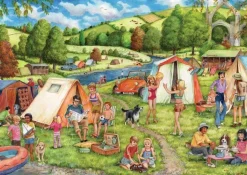 Jumbo 500 Pieces*Falcon De Luxe - Caravan & Camping - 2 X 500 Piece Jigsaw Puzzle