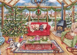 Jumbo 1000 Pieces*Falcon De Luxe - Christmas Conservatory - 1000 Piece Jigsaw Puzzle