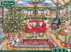 Jumbo 1000 Pieces*Falcon De Luxe - Christmas Conservatory - 1000 Piece Jigsaw Puzzle