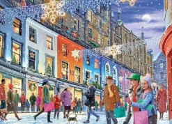 Jumbo 1000 Pieces*Falcon De Luxe - Christmas In Edinburgh - 1000 Piece Jigsaw Puzzle