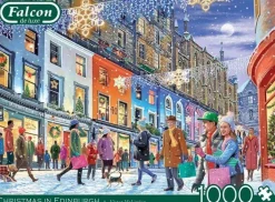 Jumbo 1000 Pieces*Falcon De Luxe - Christmas In Edinburgh - 1000 Piece Jigsaw Puzzle