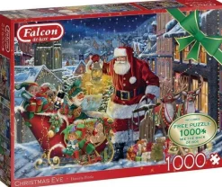 Jumbo 1000 Pieces*Falcon De Luxe - Christmas Eve - 1000 Piece Jigsaw Puzzle