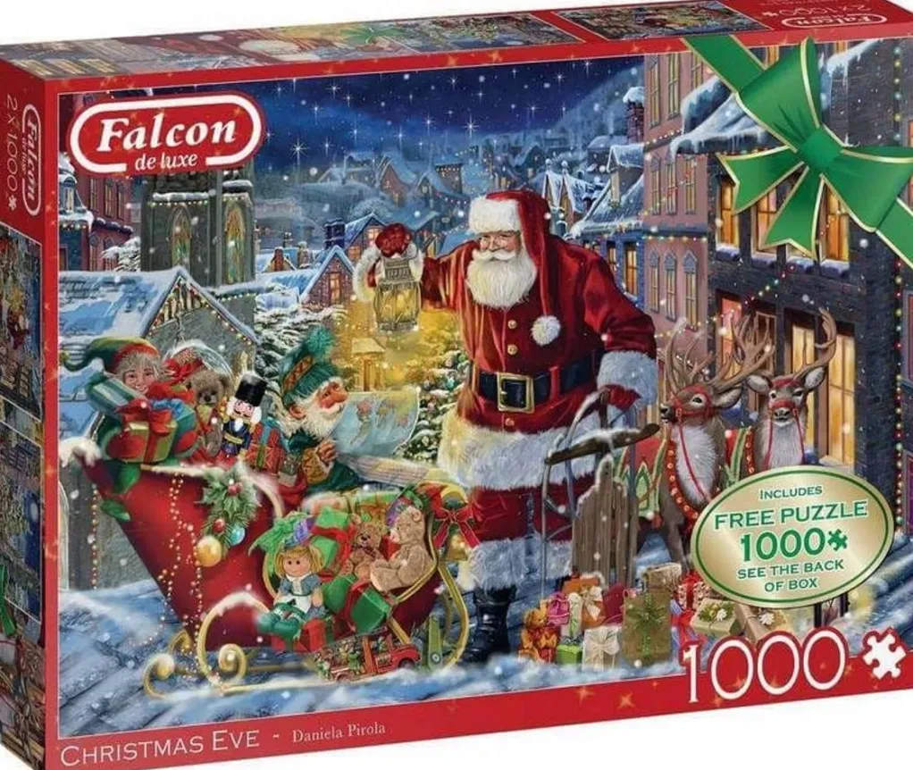 Jumbo 1000 Pieces*Falcon De Luxe - Christmas Eve - 1000 Piece Jigsaw Puzzle