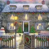 Jumbo 1000 Pieces*Falcon De Luxe - Christmas Cottage Jigsaw - 1000 Piece Jigsaw Puzzle