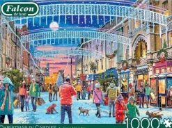 Jumbo 1000 Pieces*Falcon De Luxe - Christmas In Cardiff - 1000 Piece Jigsaw Puzzle