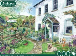 Jumbo 1000 Pieces*Falcon De Luxe - Cottage With A View - 1000 Piece Jigsaw Puzzle