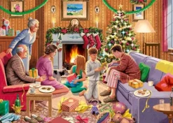 Jumbo 1000 Pieces*Falcon De Luxe - Family Time At Christmas 4 X 1000