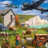 Jumbo 1000 Pieces*Falcon De Luxe - Flight Over Dover - 1000 Piece Jigsaw Puzzle