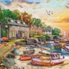 Jumbo 1000 Pieces*Falcon De Luxe - Harbour Cottage - 1000 Piece Jigsaw Puzzle