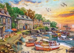 Jumbo 1000 Pieces*Falcon De Luxe - Harbour Cottage - 1000 Piece Jigsaw Puzzle