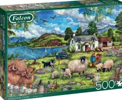 Jumbo 500 Pieces*Falcon De Luxe - Highland Farm - 500 Piece Jigsaw Puzzle