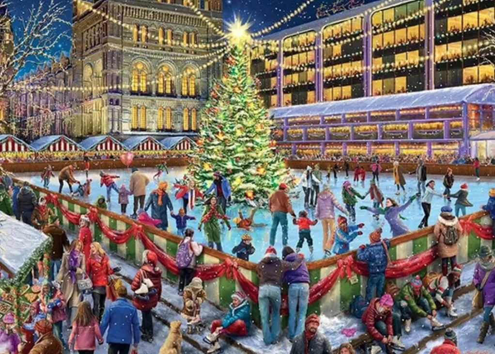 Jumbo 1000 Pieces*Falcon De Luxe - Ice Rink - 1000 Piece Jigsaw Puzzle