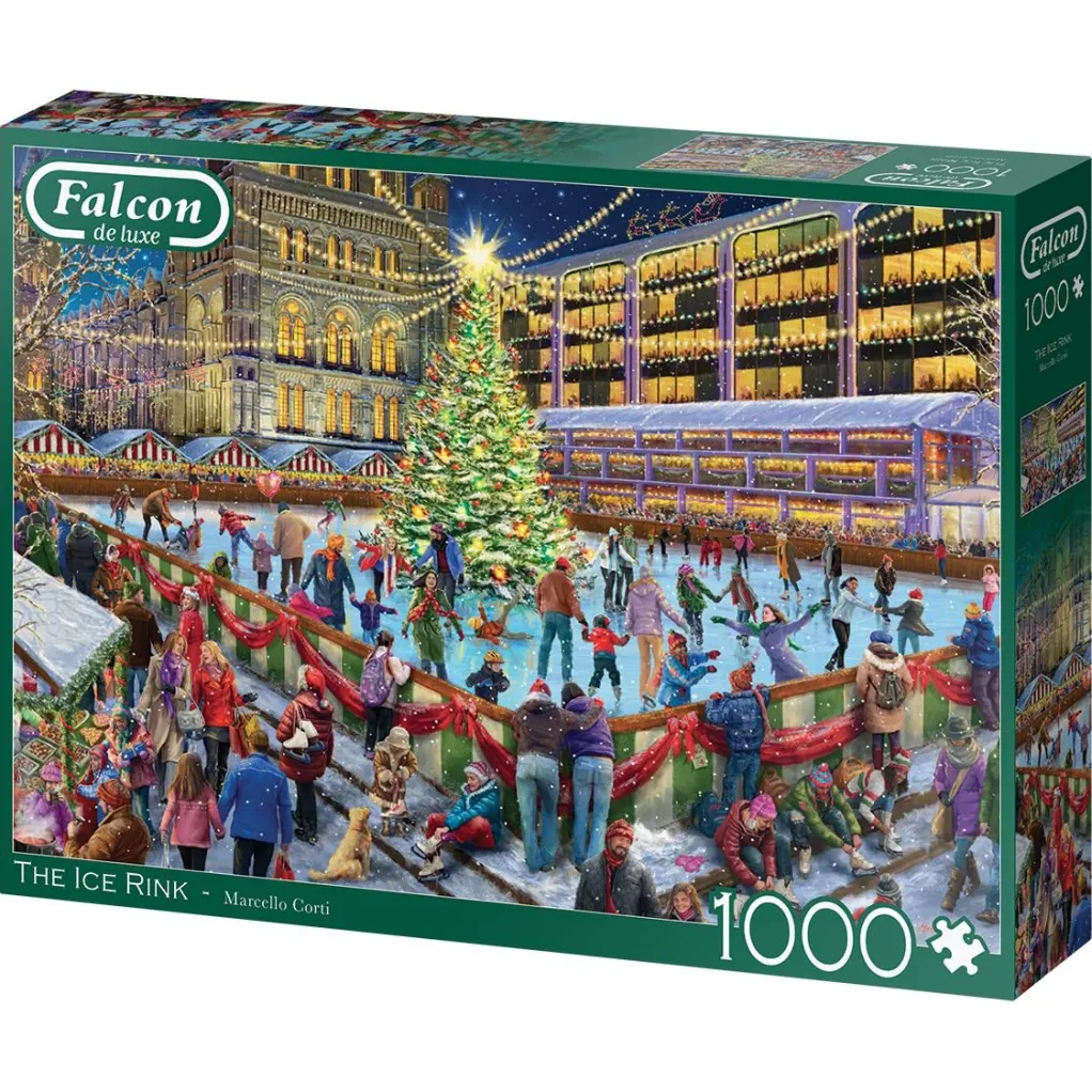 Jumbo 1000 Pieces*Falcon De Luxe - Ice Rink - 1000 Piece Jigsaw Puzzle