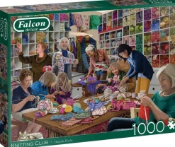 Jumbo 1000 Pieces*Falcon De Luxe - Knitting Club - 1000 Piece Jigsaw Puzzle