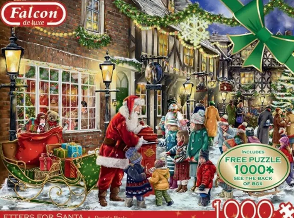 Jumbo 1000 Pieces*Falcon De Luxe - Letters For Santa 2 X 1000 Piece Jigsaw Puzzle