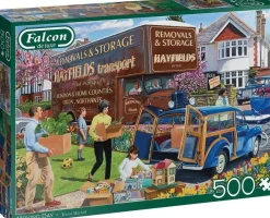 Jumbo 500 Pieces*Falcon De Luxe - Moving Day - 500 Piece Jigsaw Puzzle
