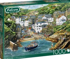 Jumbo 1000 Pieces*Falcon De Luxe - Portloe - 1000 Piece Jigsaw Puzzle
