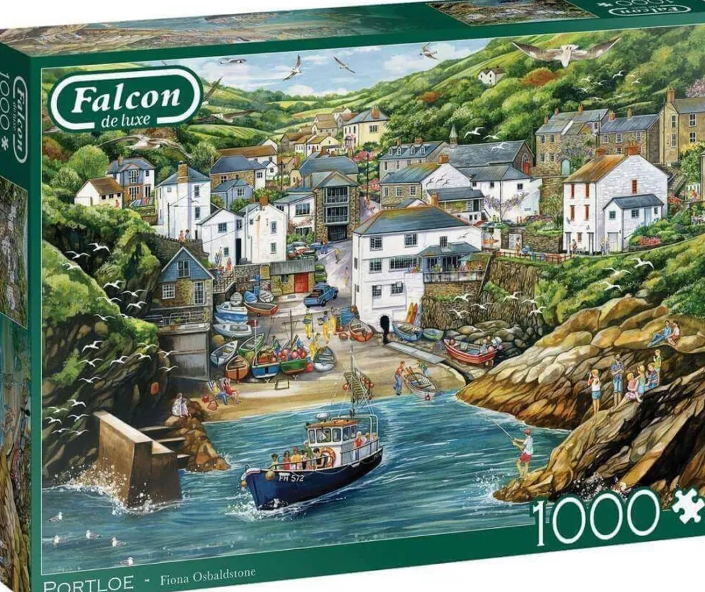Jumbo 1000 Pieces*Falcon De Luxe - Portloe - 1000 Piece Jigsaw Puzzle