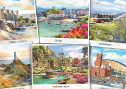 Jumbo 1000 Pieces*Falcon De Luxe - Postcard Series Wales - 1000 Piece Jigsaw Puzzle