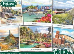 Jumbo 1000 Pieces*Falcon De Luxe - Postcard Series Wales - 1000 Piece Jigsaw Puzzle