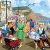 Jumbo 500 Pieces*Falcon De Luxe - Sidmouth Seafront - 500 Piece Jigsaw Puzzle