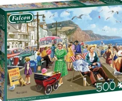 Jumbo 500 Pieces*Falcon De Luxe - Sidmouth Seafront - 500 Piece Jigsaw Puzzle