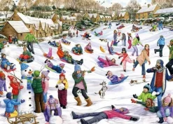 Jumbo 1000 Pieces*Falcon De Luxe - Snow Day - 1000 Piece Jigsaw Puzzle