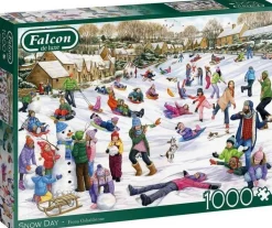 Jumbo 1000 Pieces*Falcon De Luxe - Snow Day - 1000 Piece Jigsaw Puzzle