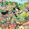 Jumbo 500 Pieces*Falcon De Luxe - Spring Garden Birds - 500 Piece Jigsaw Puzzle
