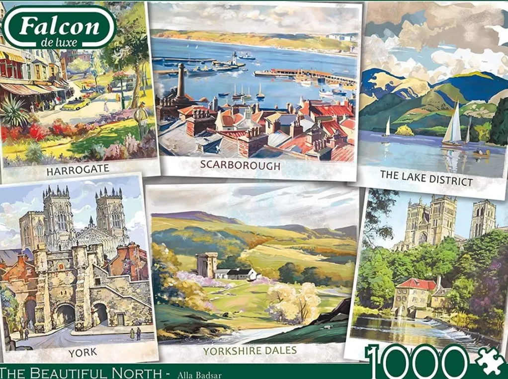 Jumbo 1000 Pieces*Falcon De Luxe - The Beautiful North - 1000 Piece Jigsaw Puzzle