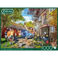 Jumbo 1000 Pieces*Falcon De Luxe - The Blacksmith'S Cottage - 1000 Piece Jigsaw Puzzle